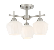 Minka 2172-84 - Camrin - 3 Light Semi Flush / Chandelier