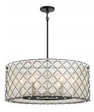 Minka 2866-66A - Sheer Elegance - 6 Light Pendant