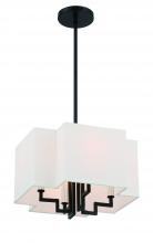 Minka 2954-572 - Upham Estates - 4 Light Convertible Pendant / Semi Flush