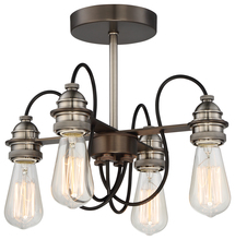 Minka 4454-784 - 4 LIGHT SEMI FLUSH MOUNT