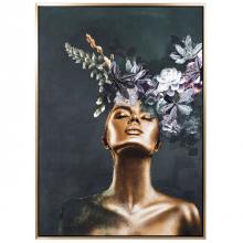 Art by Cartwright DA000147-40X56 - Gold Couture lady' Tlady' | 40X56 FRM:BRSS