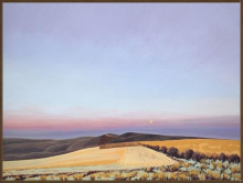 Art by CARTWRIGHT 52CF0055 - Moon Over Wallowa County
