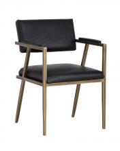 Sunpan 102780 - Ventouz Dining Armchair - Vintage Black