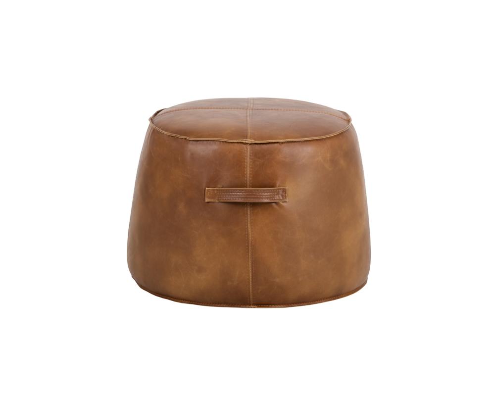 MITCHELL OTTOMAN - TOBACCO TAN