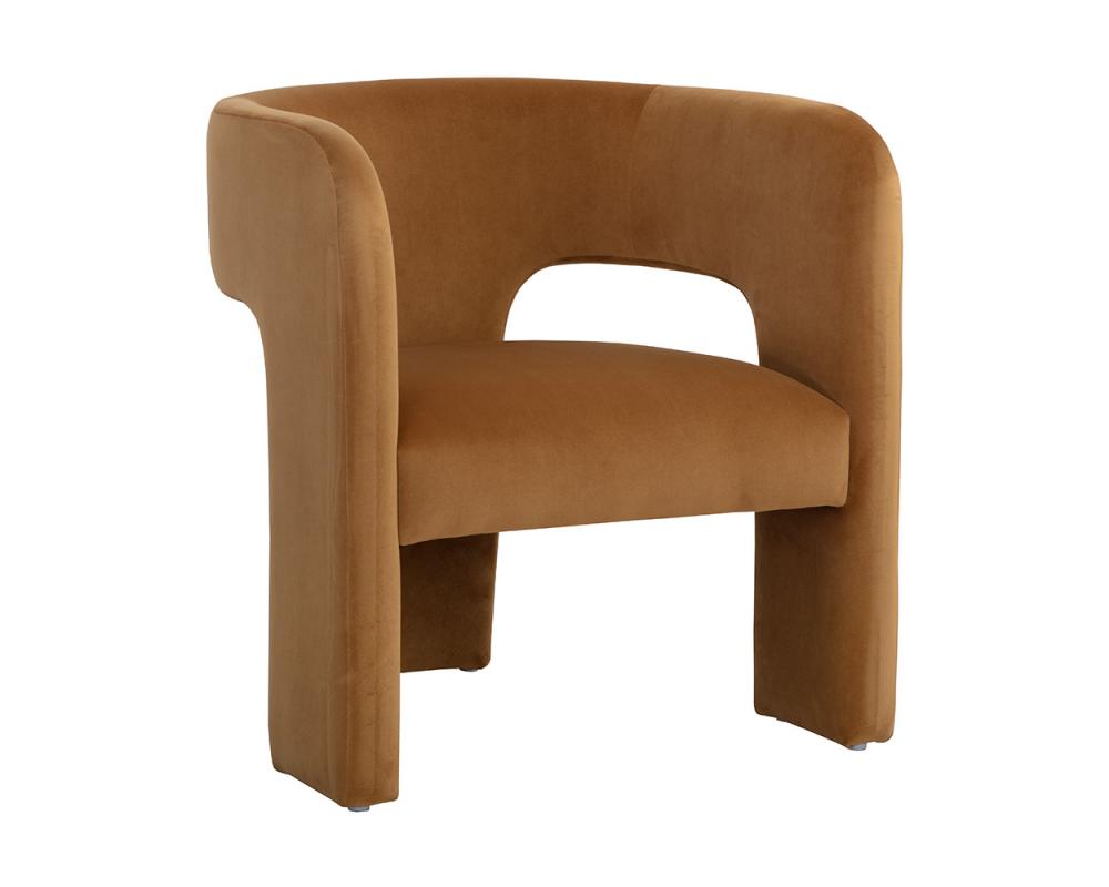 ISIDORE LOUNGE CHAIR - MEG GOLD