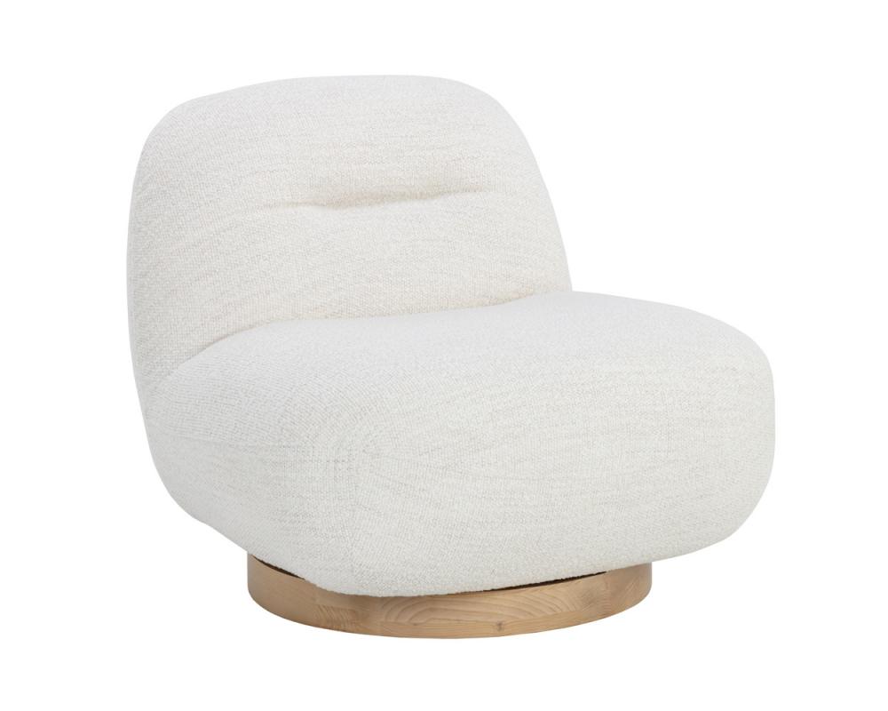 FRANZE SWIVEL LOUNGE CHAIR - MERINO PEARL