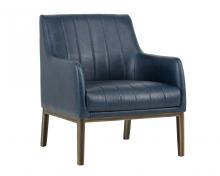 Sunpan 102580 - Wolfe Lounge Chair - Vintage Blue