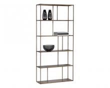 Sunpan 102940 - Eiffel Bookcase - Large - Antique Brass
