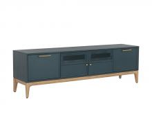 Sunpan 108686 - Rivero Media Console And Cabinet - Teal