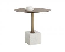 Sunpan 109639 - KATA BISTRO TABLE - WHITE MARBLE - 32"