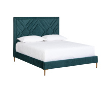 Sunpan 110394 - Elizio Bed - Queen - Danny Teal