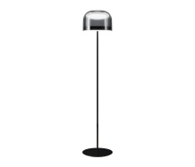 Mobital ALF-SHIN-BLAC-SMOKE - SHINE    Floor Lamp Smoke Glass Black Frame