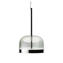 Mobital ALP-SHIN-BLAC-SMOKE - SHINE    Pendant Lamp Smoke Glass Black Frame