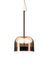 Mobital ALP-SHIN-COPP-AMBER - SHINE    Pendant Lamp Amber Glass Copper Frame