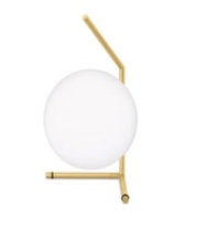 Mobital ALT-LUNA-GOPA-SMALL - LUNA    Table Lamp Small White Glass Polished Gold Frame