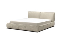 Mobital BED-BRIZ-OYST-KING - BRIZO    Upholsetered Bed King Oyster Ultrasuede