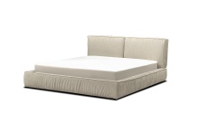Mobital BED-BRIZ-OYST-QUEEN - BRIZO    Upholsetered Bed Queen Oyster Ultrasuede