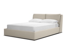 Mobital BED-CONT-STON-KING - CONTINENTAL    Storage Bed King Stone Wheat Fabric