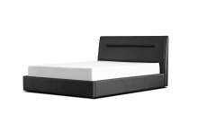Mobital BED-NOAH-BLAC-QUEEN - NOAH    Upholstered   Bed Queen Black Leatherette