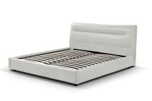 Mobital BED-NOAH-CRTW-KING - NOAH    Upholstered   Bed King Cream  Tweed Fabric
