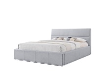 Mobital BED-REVE-GREY-KING - REVE    Upholstered Bed King Grey Fabric