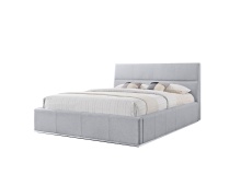 Mobital BED-REVE-GREY-QUEEN - REVE    Upholstered Bed Queen Grey Fabric