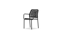 Mobital DAR-CAST-COAL- - CASTILE      Dining Armchair Coal Black Rope  , Indoor-Outdoor