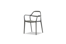 Mobital DAR-CHEW-GREY- - CHEWIE    Stackable  Dining Chair Grey Polypropelene ,  Indoor-Outdoor