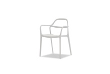 Mobital DAR-CHEW-WHIT- - CHEWIE    Stackable  Dining Chair White Polypropelene ,  Indoor-Outdoor