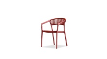Mobital DAR-SORI-RUBY- - SORIA      Dining Armchair Ruby Red Poly Rope  , Indoor-Outdoor