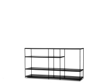 Mobital DBR-ETTA-BLAC-METAL - ETTA    Small  Buffet Black Small Black Powder Coated  Steel Frame
