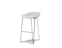 Mobital DBS-PARA-WHIT- - PARAISO      Bar Stool White Solid Surface Stainless Steel Frame, Indoor-Outdoor
