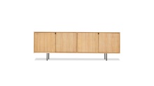 Mobital DBU-HOBB-WOAK- - HOBBS    Buffet White oak Veneer  Black Powder Coated Legs