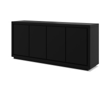 Mobital DBU-MAZE-MBLA-4DOO2 - MAZE      Buffet  Black Matte Textured,  4-Door
