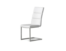 Mobital DCH-DUOM-WHIT- - DUOMO      Dining Chair White Leatherette Brushed legs