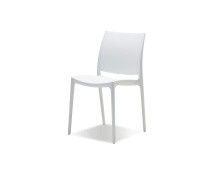 Mobital DCH-VATA-WHIT- - VATA    Stackable  Dining Chair White Polypropelene , Indoor-Outdoor