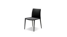 Mobital DCH-ZENO-BLAC- - ZENO      Dining Chair Black Leatherette Leatherette  Upholstered Steel Legs