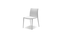 Mobital DCH-ZENO-WHIT- - ZENO      Dining Chair White Leatherette Leatherette  Upholstered Steel Legs