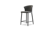 Mobital DCS-ARIE-GRAP-PCBLA - ARIEL Counter Stool Graphite Velvet