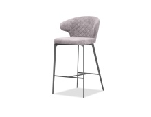 Mobital DCS-HUG9-FAWN- - HUG      Counter Stool Fawn Fabric Black Powder Coated Steel Base