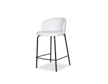 Mobital DCS-SHEP-POWE-PCBLA - SHEPLEY      Counter Stool Poplar Weave Fabric Black Powder Coated Steel Base