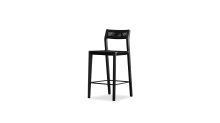 Mobital DCS-VENT-BLAC-SOOT - VENT      Counter Stool Black Soot  /Backrest and Seat In Black Loom