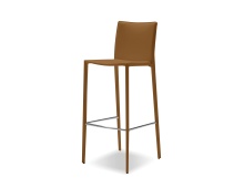 Mobital DCS-ZAKB-CARA- - ZAK      Counter Stool Caramel Leather Leather  Upholstered Steel Legs