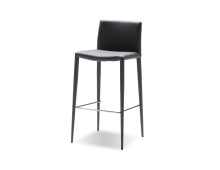 Mobital DCS-ZENO-GREY- - ZENO      Counter Stool Grey Leatherette Leatherette  Upholstered Steel Legs