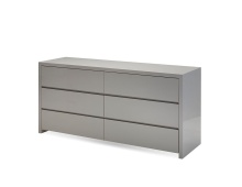 Mobital DRE-BLAN-STON- - BLANCHE    Dresser  Stone High Gloss / Soft Closing Drawers