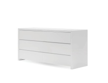 Mobital DRE-BLAN-WHIT- - BLANCHE    Dresser  White High Gloss / Soft Closing Drawers