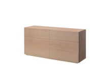 Mobital DRE-VEX9-WOAK-INE - VEX    Double Dresser  White Oak Veneer / Soft Close Drawers