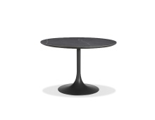Mobital DTA-BAUX-SLGR-PCBLA - BAUX    Dining Table  Slate Grey Ceramic Top,  Black Powder Coated Steel Base