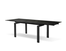 Mobital DTA-CANT-SBLA-BLAC - CANTRO    Extension  Dining Table  Shakespeare Black  Sintered Stone,  Black Powder Coated Steel Bas