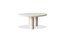 Mobital DTA-ELEP-IVTU-ROUND - ELEPHANT    Round  Dining Table  Ivory Tusk  MicroSkin,   Indoor-Outdoor